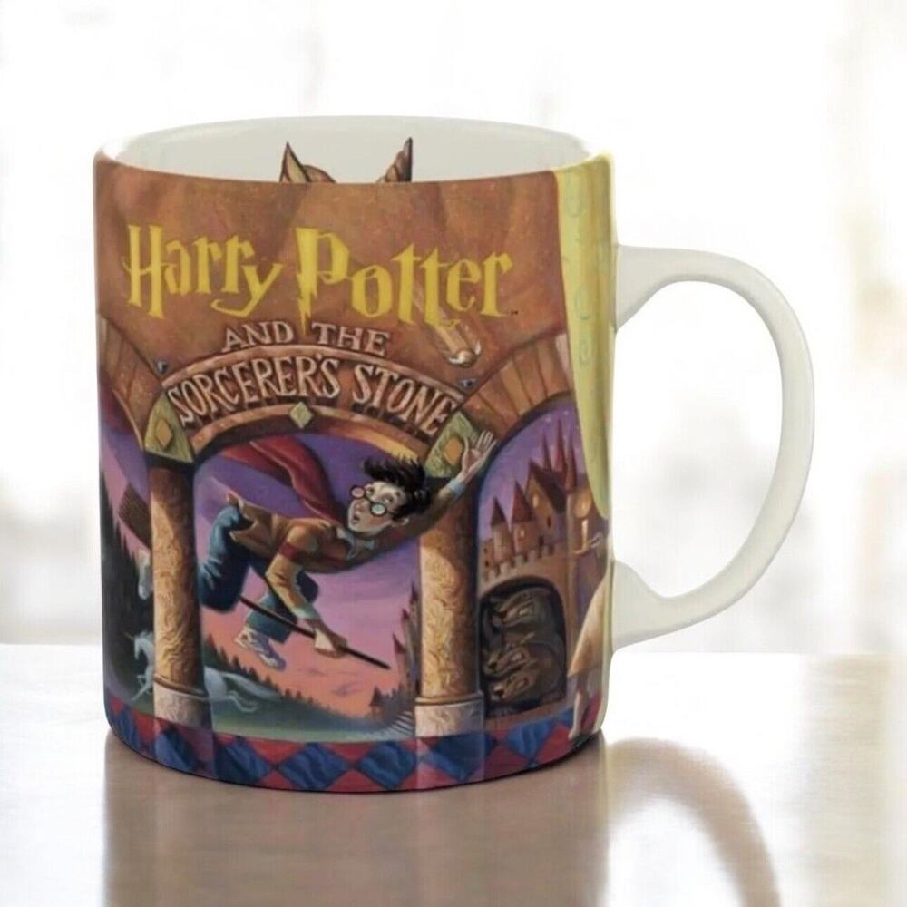 Harry Potter Mug Porcelain Large Sorcerers‎ Stone New York Puzzle Company 15oz